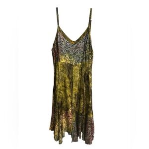 Sambar Elegant Multicolor Spaghetti Strap Dress